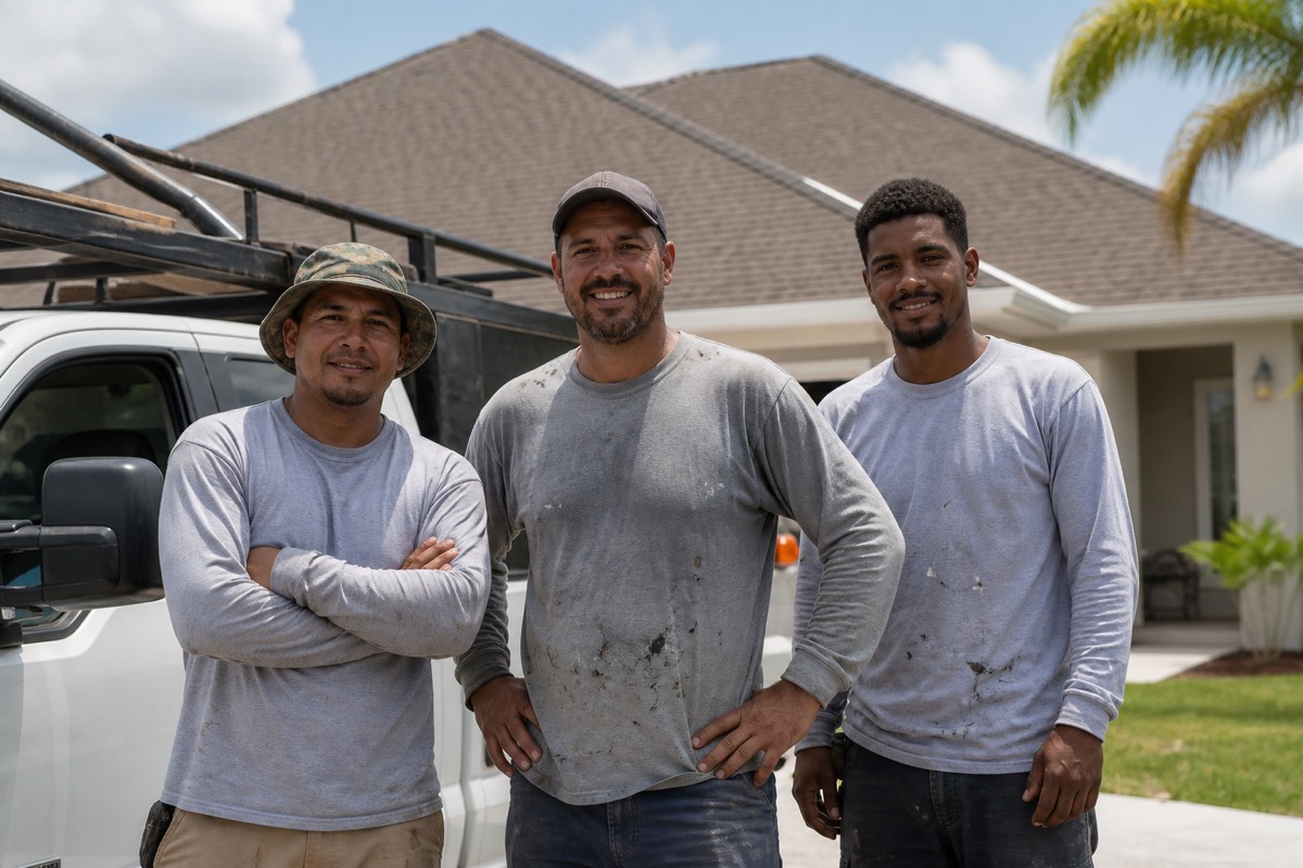The Applied Roof-Tech Corporation crew